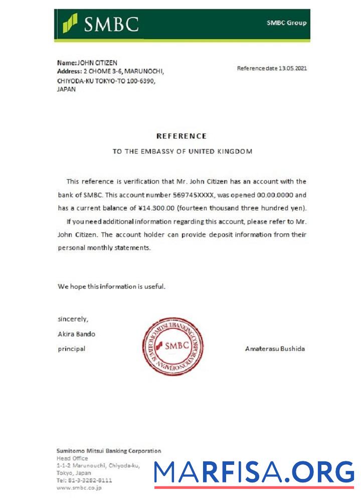 Realistic Japan SMBC reference download for verification